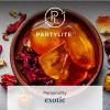 image:imagePartyLite 3Wick Jar Candle Highly Fragranced Clean Burning Glass Candle 2545 Hours Burn Time Almond Pear TartRed Hinoki Wood
