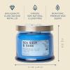 image:imagePartyLite 3Wick Jar Candle Highly Fragranced Clean Burning Glass Candle 2545 Hours Burn Time Almond Pear TartSea Salt  Sage