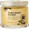 image:imagePartyLite 3Wick Jar Candle Highly Fragranced Clean Burning Glass Candle 2545 Hours Burn Time Almond Pear TartSunflower Kisses