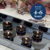 image:imagePartyLite Set of 12 Tea Lights Candles Cedar Patchouli Scent Aromatherapy Scented Candles Gift Set Up to 4 to 6 Hours Burn TimeTwilight Lavender