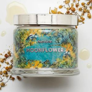 image:imagePartyLite 3Wick Jar Candle Highly Fragranced Clean Burning Glass Candle 2545 Hours Burn Time Almond Pear TartMoonflower
