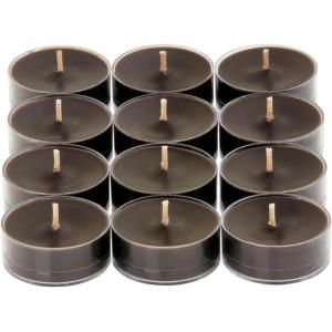 image:imagePartyLite Gift Set of 12 Universal Tea Lights Fig Fatale Scented Notes of Apricot Green Fig Peach Mango Strawberry and Vanilla 46 Hour Burn Time Luxurious amp Rich Perfect for GiftingLeather Musk