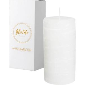 image:imagePartyLite GloLite SunKissed Linen Scented Notes of Jasmine Musk Lily Water Flowers amp Citrus Pillar Candle 100 Hour Burn Time Worlds Brightest CandleSunKissed Linen