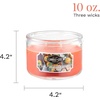 image:imageCANDLELITE Juicy Watermelon Slice 3Wick Candles 10 oz Jar RedSunlit Mandarin Berry