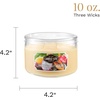 image:imageCANDLELITE Juicy Watermelon Slice 3Wick Candles 10 oz Jar RedTropical Fruit Medley
