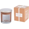image:imagePartyLite George Boyfriend Jar Candle  Leather Musk 4045 Hour Burn Time Premium White Wax Leather Sandalwood Rose Bergamot Fragrance Brown Glass Jar Silvertone Lid