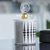 image:imagePartyLite Iced Snowberries Monochrome Jar Candle  Elegant Black amp White Candle with Gold Lid Single Wick Stylish Scented Candle 4060 Hours Burn Time