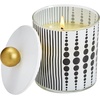 image:imagePartyLite Iced Snowberries Monochrome Jar Candle  Elegant Black amp White Candle with Gold Lid Single Wick Stylish Scented Candle 4060 Hours Burn Time