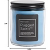 image:imagePartyLite Rugged Spirit Wooden Wick Candle  Sea Salt amp Sage 4050 Hours Burn Time Fireside Crackling Masculine Scented Candles for Men