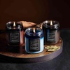 image:imagePartyLite Rugged Spirit Wooden Wick Jar Candle  Leather Musk 4050 Hour Burn Crackling Wick Masculine Scented Candles for Men  Leather Sandalwood Rose amp Bergamot