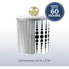 image:imagePartyLite White Clove Monochrome Jar Candle  Modern Black amp White Design Mandarin Matcha Shiso Leaf White Clove Amber amp Hazelnut Wood Scent 4060 Hours Burn Time