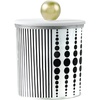image:imagePartyLite Iced Snowberries Monochrome Jar Candle  Elegant Black amp White Candle with Gold Lid Single Wick Stylish Scented Candle 4060 Hours Burn Time