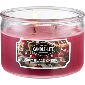 image:imageCANDLELITE Juicy Watermelon Slice 3Wick Candles 10 oz Jar RedJuicy Black Cherries