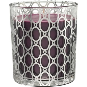 image:imagePartyLite After Dark Velvet Plum Scented Jar Candle  4050 Hours Burn Time Juicy Apple Candied Dates amp Tonka Bean Chic Glass with Gold AccentsVelvet Plum