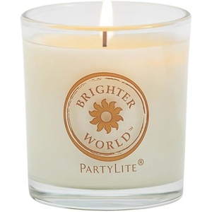 image:imagePartyLite Brighter World Ylang Ylang Black Currant Jar CandleVanilla Tonka Bean