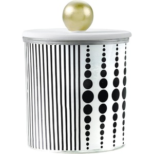 image:imagePartyLite White Clove Monochrome Jar Candle  Modern Black amp White Design Mandarin Matcha Shiso Leaf White Clove Amber amp Hazelnut Wood Scent 4060 Hours Burn Time