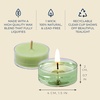 image:imagePartyLite Set of 12 Tea Lights Candles Creamy Rose Petals and Sweet Orange Flower Scent Aromatherapy Scented Candles Gift Set Up to 4 to 6 Hours Burn TimeCucumber  Clementine