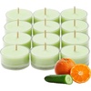 image:imagePartyLite Set of 12 Tea Lights Candles Creamy Rose Petals and Sweet Orange Flower Scent Aromatherapy Scented Candles Gift Set Up to 4 to 6 Hours Burn TimeCucumber  Clementine