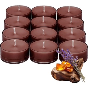 image:imagePartyLite Set of 12 Tea Lights Candles Creamy Rose Petals and Sweet Orange Flower Scent Aromatherapy Scented Candles Gift Set Up to 4 to 6 Hours Burn TimeTamboti Woods