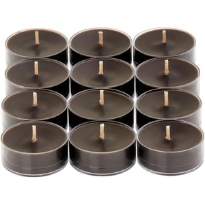 image:imagePartyLite Set of 12 Tea Lights Candles Creamy Rose Petals and Sweet Orange Flower Scent Aromatherapy Scented Candles Gift Set Up to 4 to 6 Hours Burn TimeLeather Musk