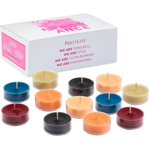 image:imagePartyLite Tea Lights Sampler Passionate amp Happy with Optimistic Scented Candles Gift Set of 12 Aromatherapy with up to 4 to 6 Hours Burn Time Ideal for Home Decor Holiday Gifting and CelebrationSet of 12