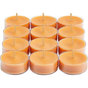 image:imagePartyLite Set of 12 Tea Lights Candles Sweet Vanilla and Buttered Sugar Caramel Scent Aromatherapy Scented Candles Gift Set Up to 4 to 6 Hours Burn TimeVanilla Caramel Bliss