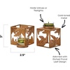 image:imagePartyLite Golden Square Votive Candle Holder SetPair