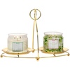 image:imagePartyLite Mix amp Mingle Double Candle Jar Holder Gold