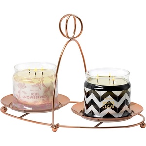 image:imagePartyLite Mix amp Mingle Double Candle Jar Holder Copper