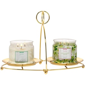 image:imagePartyLite Mix amp Mingle Double Candle Jar Holder Gold