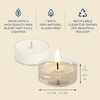 image:imagePartyLite Set of 12 Tea Lights Candles Rose amp Chamomile Scent Aromatherapy Scented Candles Gift Set Up to 4 to 6 Hours Burn TimeMarshmallow