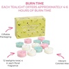 image:imagePartyLite Set of 12 Tea Lights Sampler Candles Aromatherapy Pretty Floral Scented Candles Gift Set Up to 4 to 6 Hours Burn Time