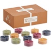 image:imagePartyLite Set of 12 Tea Lights Sampler Candles Aromatherapy Holiday Hideaway Scented Candles Gift Set Up to 4 to 6 Hours Burn Time