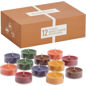 image:imagePartyLite Set of 12 Tea Lights Sampler Candles Aromatherapy Cozy Cabin Life Scented Candles Gift Set Up to 4 to 6 Hours Burn Time