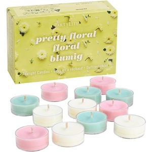 image:imagePartyLite Set of 12 Tea Lights Sampler Candles Aromatherapy Pretty Floral Scented Candles Gift Set Up to 4 to 6 Hours Burn Time
