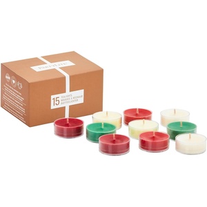 image:imagePartyLite Set of 15 Tea Lights Sampler Candles Aromatherapy Tis The Season Scented Candles Gift Set Up to 4 to 6 Hours Burn Time