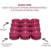 image:imagePartyLite After Dark Set of 12 Tea Lights Candles Cashmere Cassis Scent Aromatherapy Scented Candles Gift Set Up to 4 to 6 Hours Burn Time