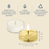 image:imagePartyLite Set of 12 Tea Lights Candles Creamy Coconut Milk with Orange Flower Scent Aromatherapy Scented Candles Gift Set Up to 4 to 6 Hours Burn Time