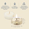 image:imagePartyLite Set of 12 Tea Lights Candles Fancy Gourmand Scent Aromatherapy Scented Candles Gift Set Up to 4 to 6 Hours Burn Time
