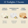 image:imagePartyLite Set of 12 Tea Lights Candles Fancy Gourmand Scent Aromatherapy Scented Candles Gift Set Up to 4 to 6 Hours Burn Time