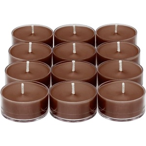 image:imagePartyLite After Dark Set of 12 Tea Lights Candles Amber Suede Scent Aromatherapy Scented Candles Gift Set Up to 4 to 6 Hours Burn Time