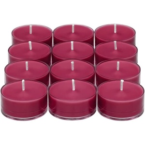 image:imagePartyLite After Dark Set of 12 Tea Lights Candles Cashmere Cassis Scent Aromatherapy Scented Candles Gift Set Up to 4 to 6 Hours Burn Time