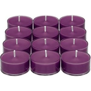 image:imagePartyLite After Dark Set of 12 Tea Lights Candles Velvet Plum Scent Aromatherapy Scented Candles Gift Set Up to 4 to 6 Hours Burn Time