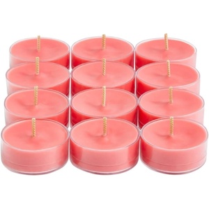 image:imagePartyLite Set of 12 Tea Lights Candles Fresh Watermelon and Citrus Scent Aromatherapy Scented Candles Gift Set Up to 4 to 6 Hours Burn Time