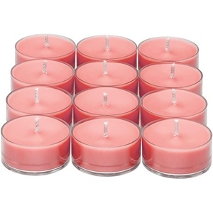 image:imagePartyLite Set of 12 Tea Lights Candles Rose Vetiver Scent Aromatherapy Scented Candles Gift Set Up to 4 to 6 Hours Burn Time