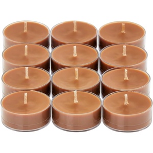 image:imagePartyLite Set of 12 Tea Lights Candles Spiced Roasted Chestnut Scent Aromatherapy Scented Candles Gift Set Up to 4 to 6 Hours Burn Time